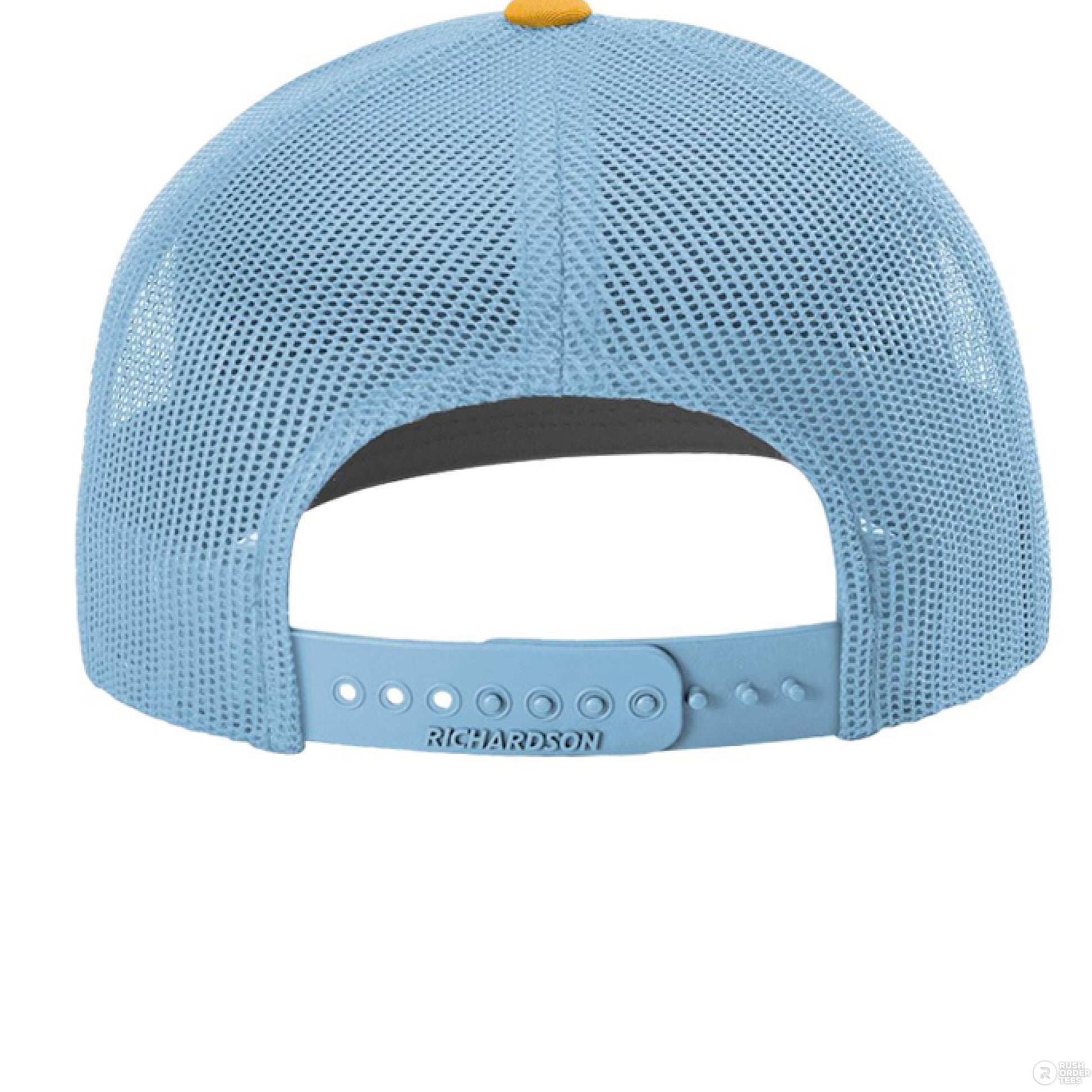 White/ Columbia Blue/ Yellow - BACK